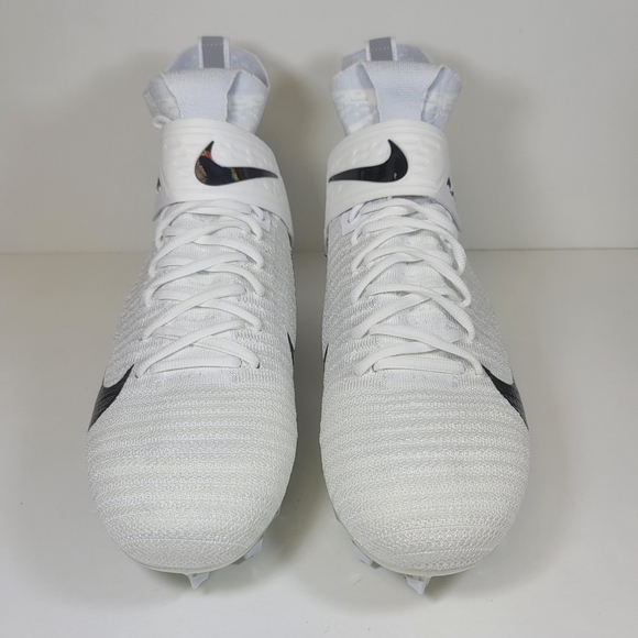 Nike Alpha Menace Elite 2 Flyknit Football Cleats AO3374-101 Mens Sizes White main image 11